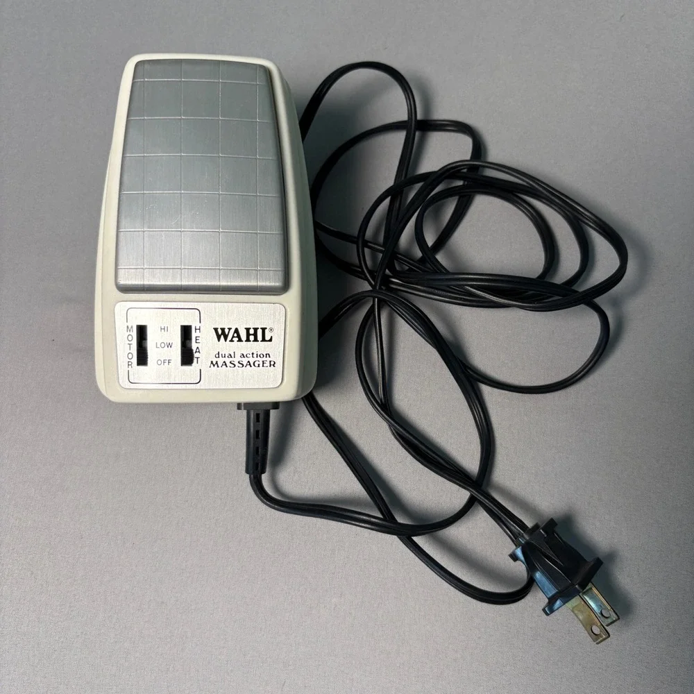 Wahl Dual Action Massager 4800 Vintage Handheld Heat and Vibration Tested Works